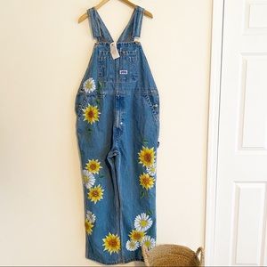 rialto jean project floral painted overalls